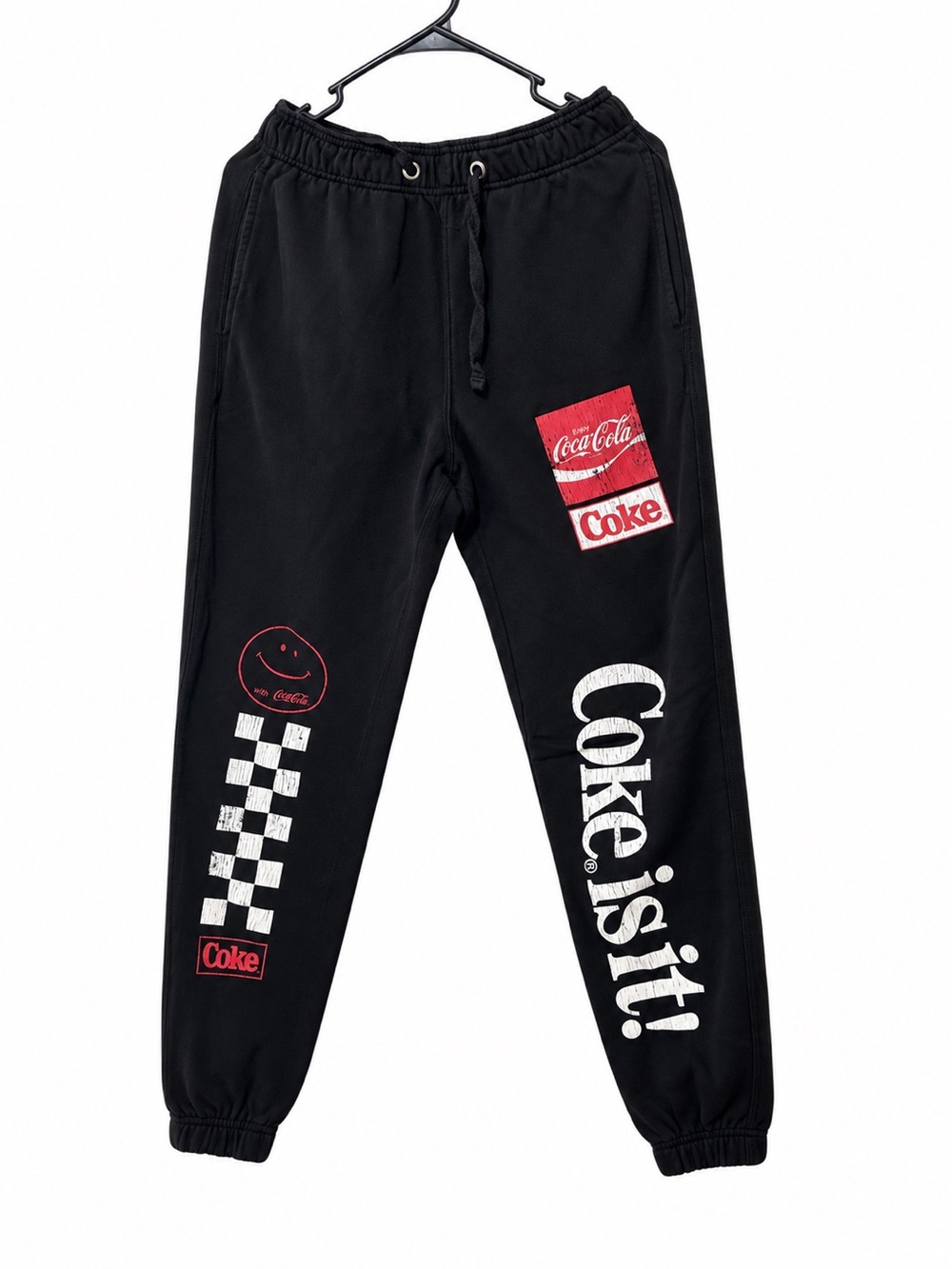 Coca-Cola By PacSun Enjoy Sweatpants XS Black Vintage Jogger - Coke is it!
